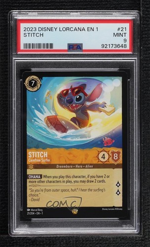 Stitch - Carefree Surfer graded PSA 9 for sale on eBay