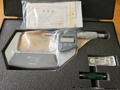 MITUTOYO 293-332-30 Digital Micrometer,2-3In,0.00005,Ratchet 4LA72