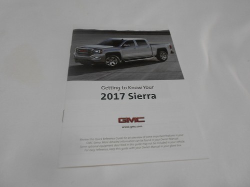 GMC SIERRA/SIERRA DENALI 2017 juego manual del dueño de 4 piezas y estuche de lona negro. FABRICANTE DE EQUIPOS ORIGINALES - Imagen 4 de 6