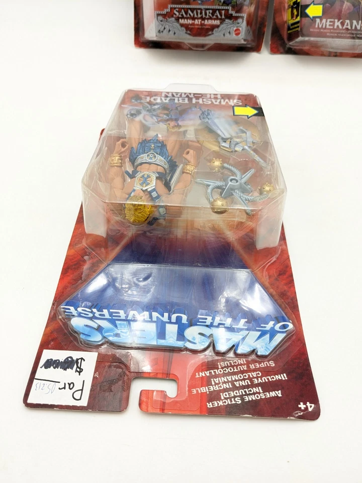 Lot Of 3 Mattel MOTU Samurai Man At Arms Smash Blade He Man & Mekaneck - Image 3 of 4