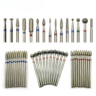 10pcs/Set Nail Drill Bits Diamond Cutters for Manicure Cuticle Pedicure Nails