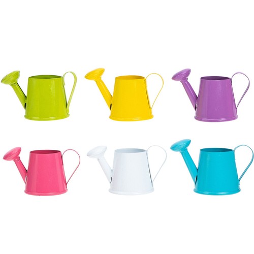 6Pcs Miniature Kids Toy Photo Prop Watering Can Decor Watering Pot Model Kids - Picture 6 of 12