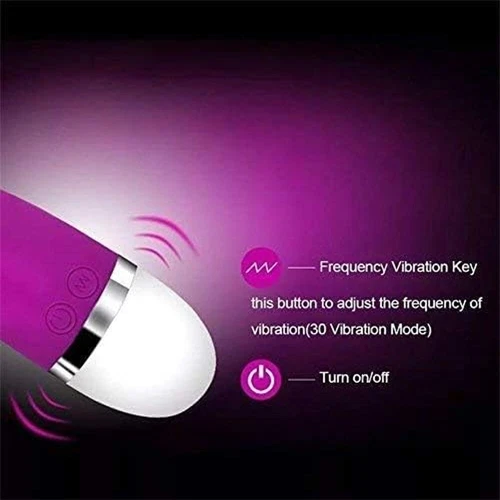 Mini Powerful Bullet Shape 10 Speed Vibrating Neck Body Women Massage Personal - Picture 8 of 12