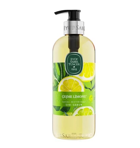 Eyüp Sabri Tuncer Çeşme Zitrone 100 % Olivenöl Flüssigseife 500 ml + 1.5 LT