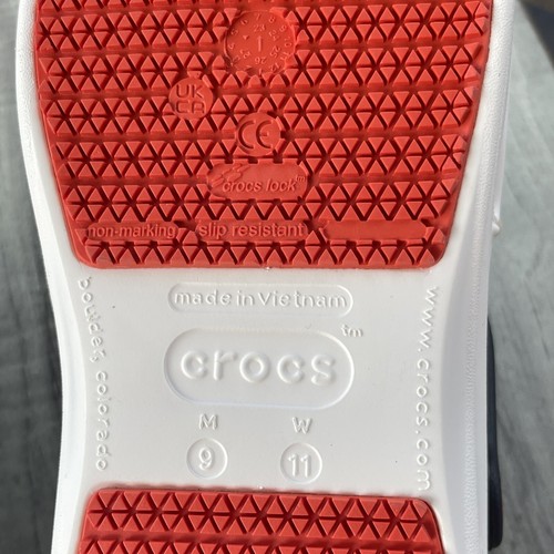 CROCS Spiderman Clogs Men 9 Blue Work Bistro Sandals Slip Resistant Unisex NEW - Picture 13 of 15