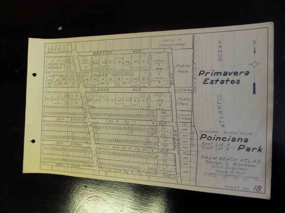 Palm Beach Atlas Sheets 18 and 18A - Barton Ave to Sea View Ave Foto 3 de 4