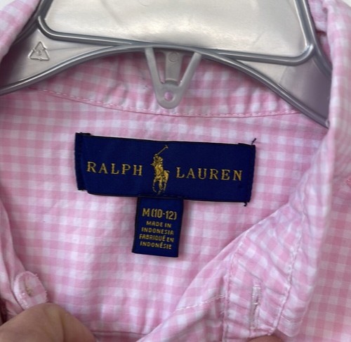 Polo Ralph Lauren Classic-Fit Stripe Stretch Poplin Long-Sleeve Shirt Size 10/12 - Picture 4 of 12