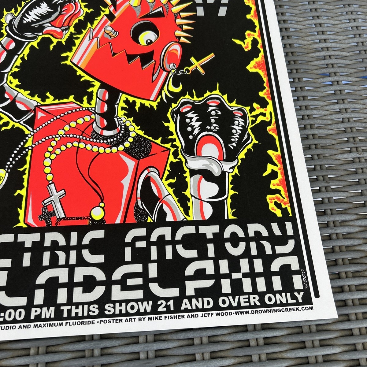Billy  Billy Idol Electric Factory Philadelphia Signed #'d /150 Original