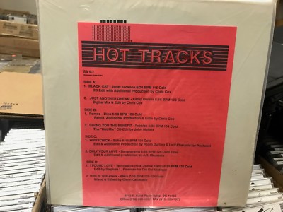 HOT TRACKS 9-7 LP SOHO CATHY DENNIS DINO Bananarama Pebbles 49ers Technodiva