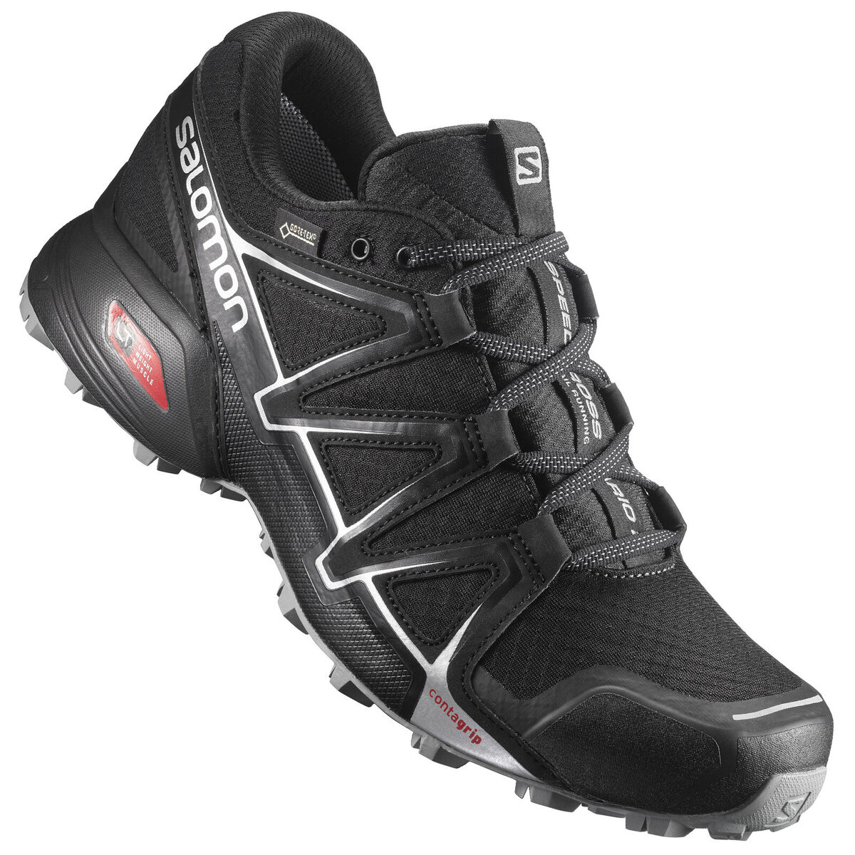 Zapatos para correr Salomon Speedcross Vario 2 Gore-tex GTX para hombre  negro sendero