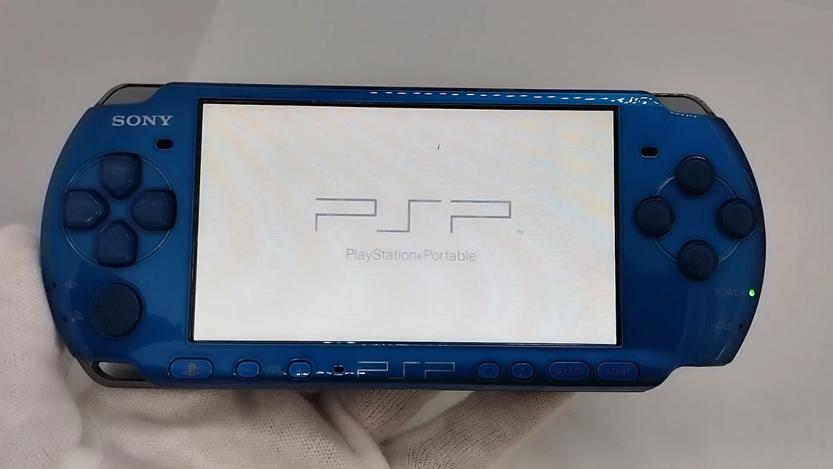 PSP-3000ブルー Sony PSP 3000 Vibrant Blue Console w/ Box and Charger Japan
