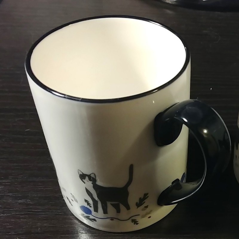 Cat Mug-Martha Stewart Collection-Ceramic Coffee Cup 12 oz.