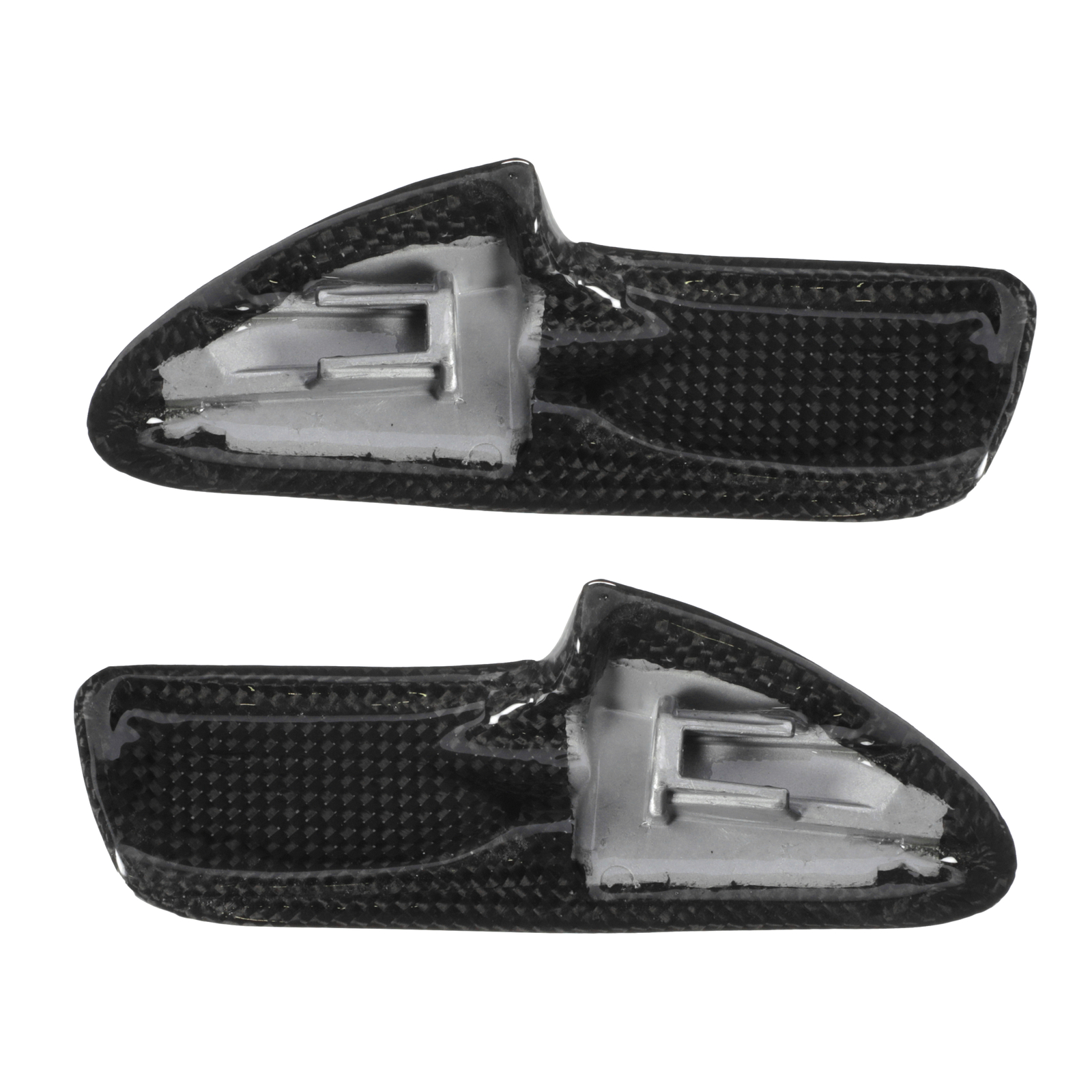 GENUINE FERRARI 488 Black Carbon Fiber Door Handle Pair Left Right 70004765