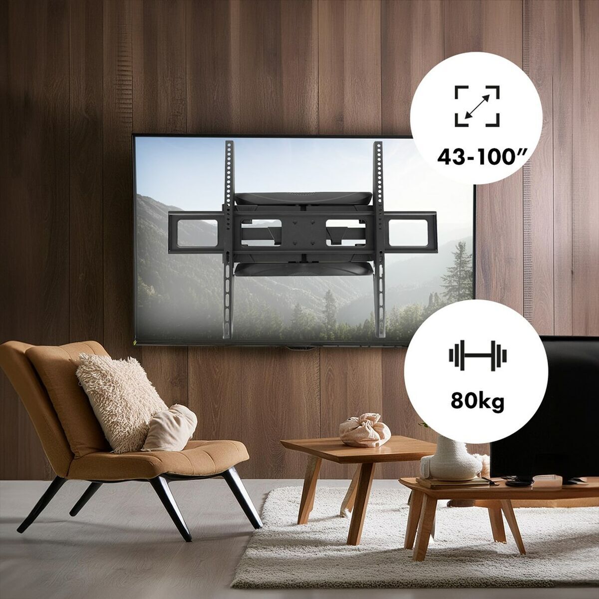 Thumbnail - Tv Halterung Maclean Mc-423 43" 100" 80 Kg