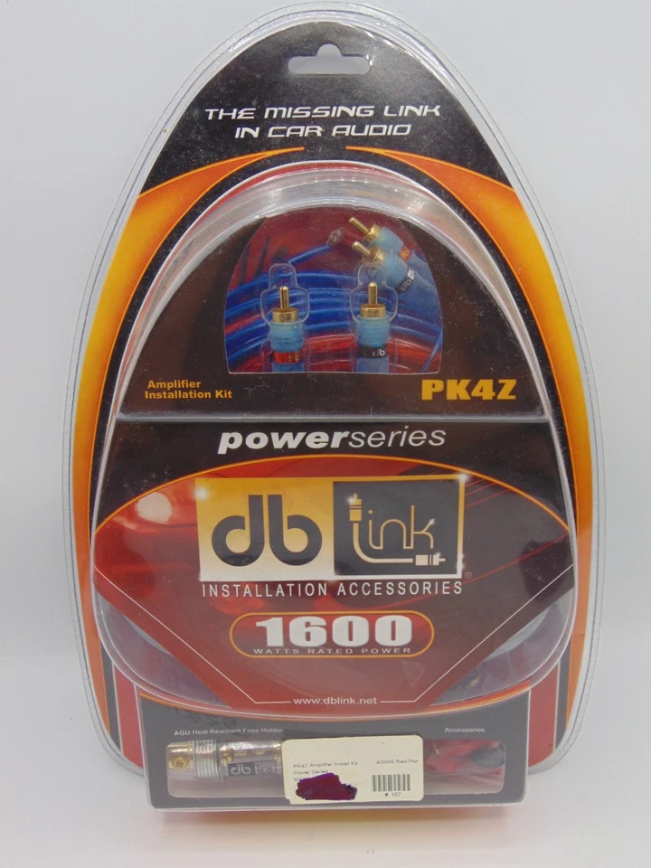 Db Link 4-gauge Power Series Amplifier 1600 Watts Installation Kit PK4Z - Image 2 of 4