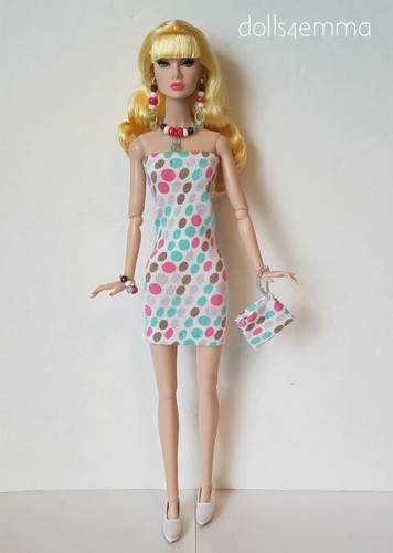 SaLe HM Clothes fits 12" Poppy Parker DRESS, PURSE & JEWELRY Fashion NO DOLL d4e - Picture 2 of 8