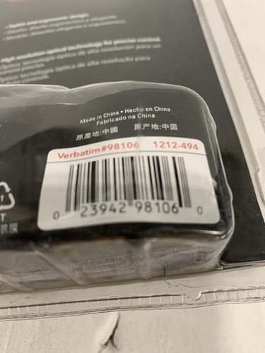 Verbatim 98106 Optical Ambidextrous Mouse - Factory Sealed - Picture 3 of 3