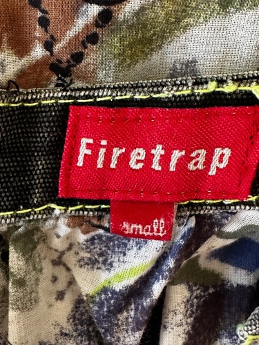 Abito estivo Firetrap blu verde grazioso floreale taglia S 100% cotone grazioso - Foto 14 di 14