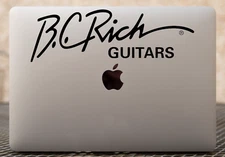 BC Rich Guitar Logo Decal- Guitar Sticker- Music Decal- Vinyl Decal- Band Decal