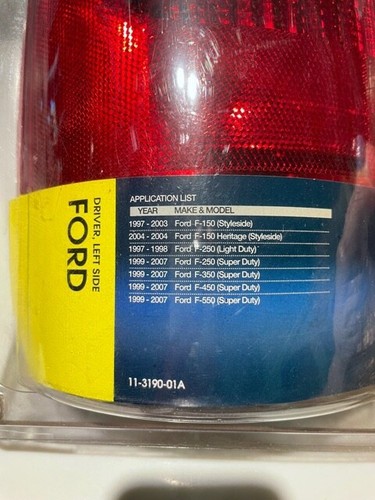 TYC 11319001 Tail Lamp Assembly Driver Left Side New, Complies w/FMVSS-108 - Picture 2 of 8