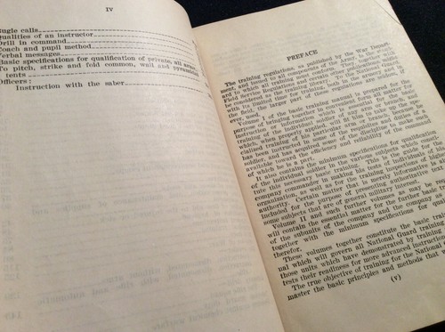 MANUAL OF BASIC TRAINING FOR THE NATIONAL GUARD 1927 - Picture 4 of 5