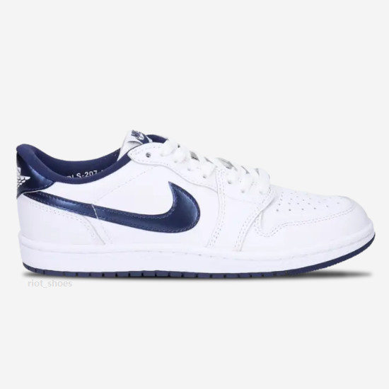 Баскетбольные кроссовки Nike Air Jordan 1 Low 85 Темно-синий металлик (FB9933-141)