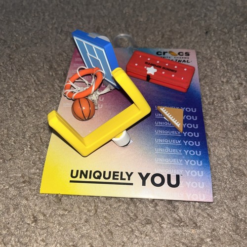 5 Pack Crocs Jibbitz Charms Interactive 3D Play Basketball Football Sports NEW - Picture 1 of 4