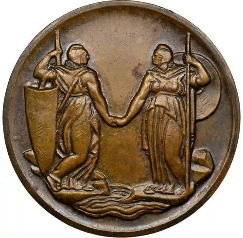 Brazil - 1930 "Malia Bridge" Bronze Medal - NGC MS62BN - SUPERB COLOR!