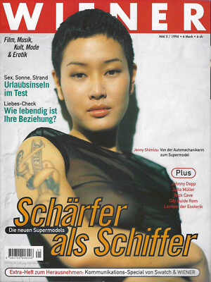 Wiener - Deutschlands Trendmagazin Mai 1994 mit der Titel: Die neuen Supermodels