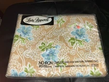 VTG Lady Pepperell Twin Flat Sheet Floral
