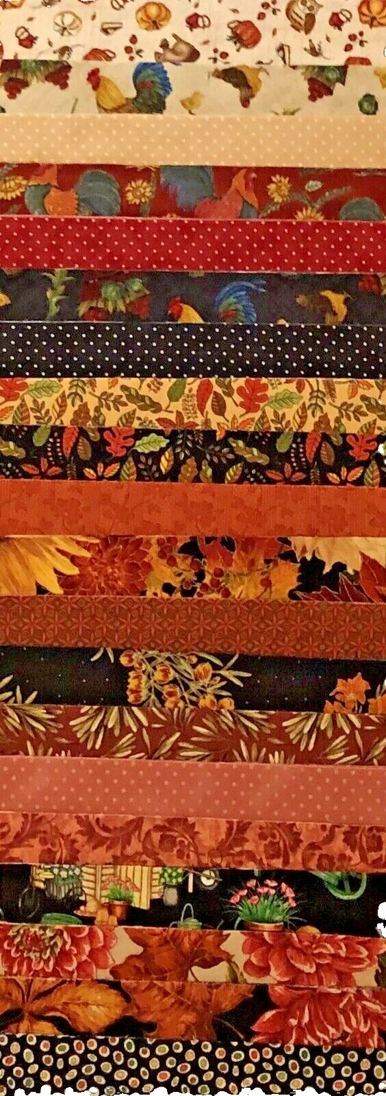 Jelly Rolls, tiras telas Patchwork marrón Craft