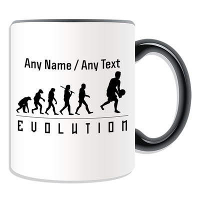 Personalisiertes Geschenk Volleyballbecher Geldbox Tasse Evolution Design Spieler Teamname
