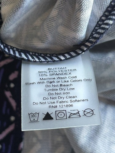 Title Nine Wrappers Delight Pallay Navy Print 3/4 Slv Dress Zip Pockets S-NWOT - Picture 8 of 10