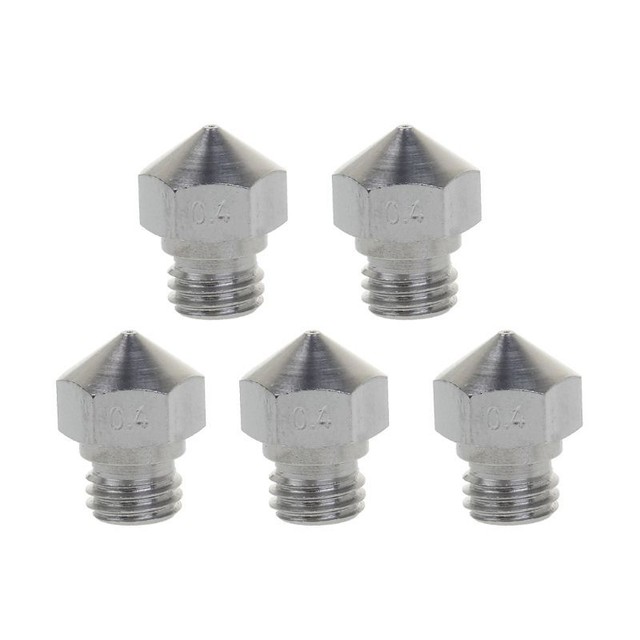 High Hardeness Steel Nozzle M7 5PCS For 1.75mm Filament 3D Printer MK10 Hotend High Hardeness Steel Nozzle M7 5PCS For 1.75mm Filament 3D Printer MK10 Hotend