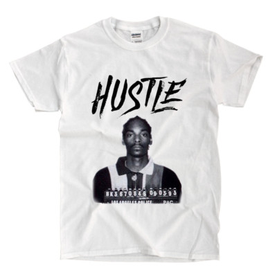 Snoop Dogg Mug Shot - White Shirt - Ships Fast! High Quality!