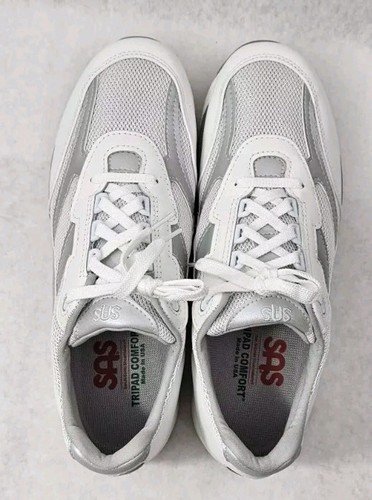 SAS Women "Tour" Shoes Size 11 M Mesh Silver Non-Marking New NO Box - Picture 2 of 20