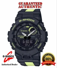 Casio G-Shock GBA800LU-1A1 G-SQUAD Bluetooth Step Tracker Reflective Band Black