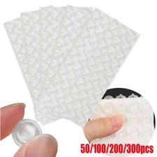 Adhesive Rubber Feet Bumper Stops w/Nip Door Cupboard Drawer Cabinet Kitchen New