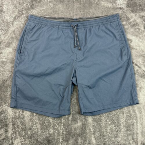 Kuhl Kruiser Shorts Mens XL Blue Nylon Stretch Zip Pocket Outdoor Hiking - Foto 1 di 13