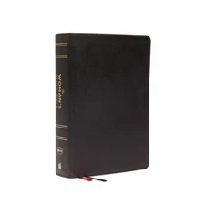 NKJV Woman's Study Bible, Thumb Indexed (Red Letter, Black Leather, 2022)