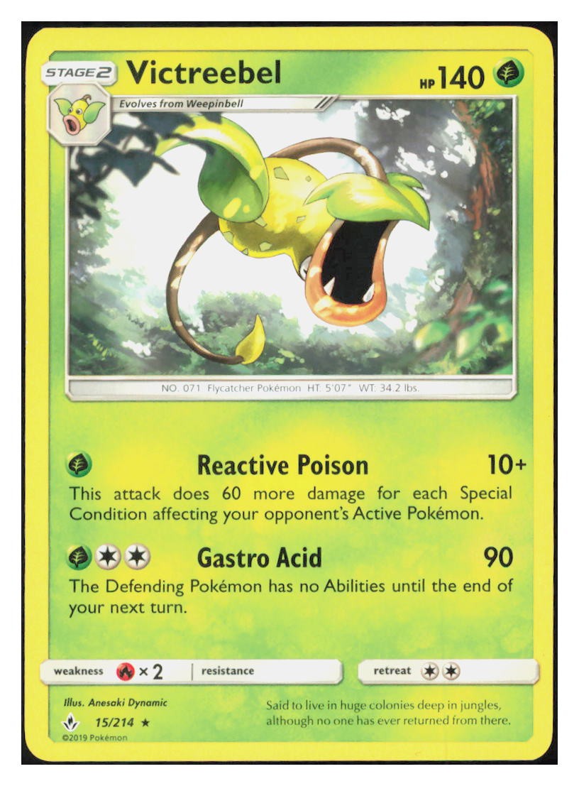 Victreebel Rare SM - Unbroken Bonds 15/214 LP M065