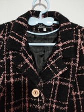 Women Classic Blazer Black Wool 38