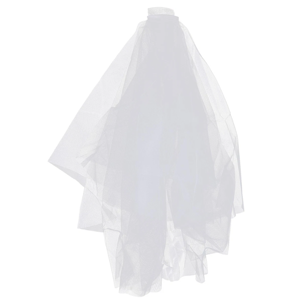 Pettine Con Velo Da Sposa Corto In Tulle Bianco – Accessorio Elegante Per Matrimonio, Addio Al Nubilato E Future Spose