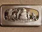 Christmas 1974 Sterling Silver Art Bar - .925 - 33.5 Grams -