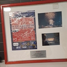 Rock the Millennium Australian Music Framed Signed Award Display 1999