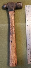 Ball Peen Hammer Vintage Unbranded 11” Wood Handle - Machinist - Lot 3259