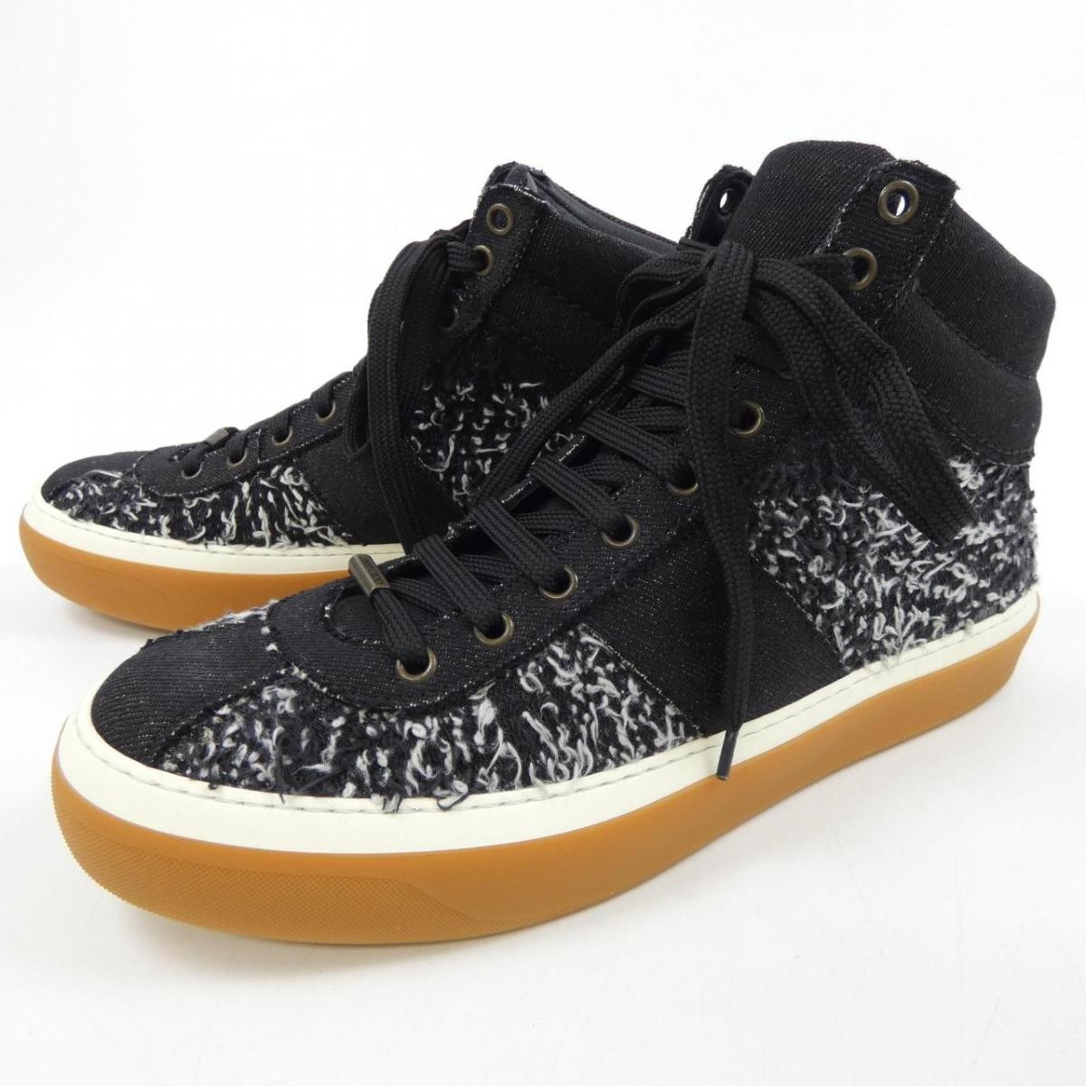 JIMMY CHOO BELGRAVI Sneakers Size: 8.5 Black, EX condition