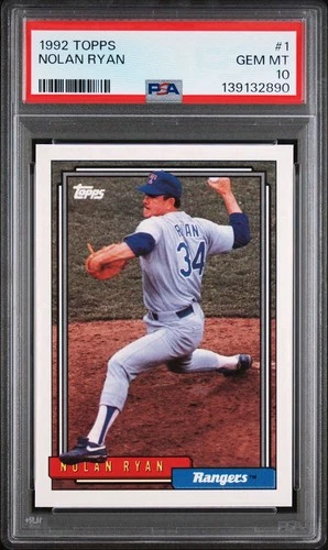 1992 Topps Nolan Ryan #1 PSA 10 GEM MT Texas Rangers HOF