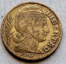 ARGENTINA 🇦🇷 TEN (10) CENTAVOS COIN 1947