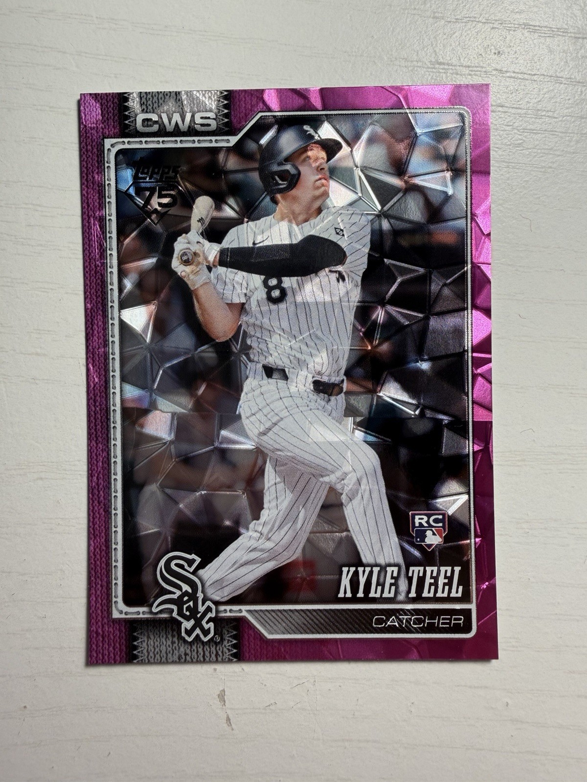 2026 Topps Series 1 Pink Diamante Kyle Teel Rookie RC #201